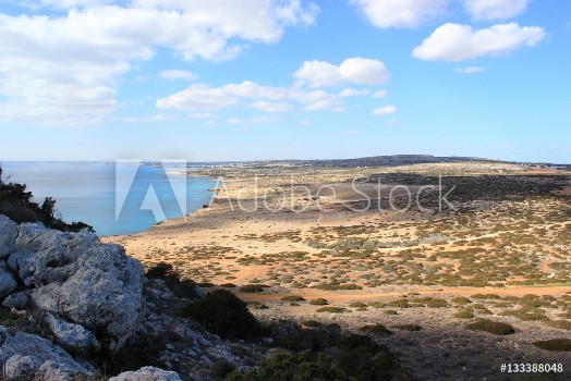 Picture of Blick ber Zypern mit der Kste bei Kap Greco